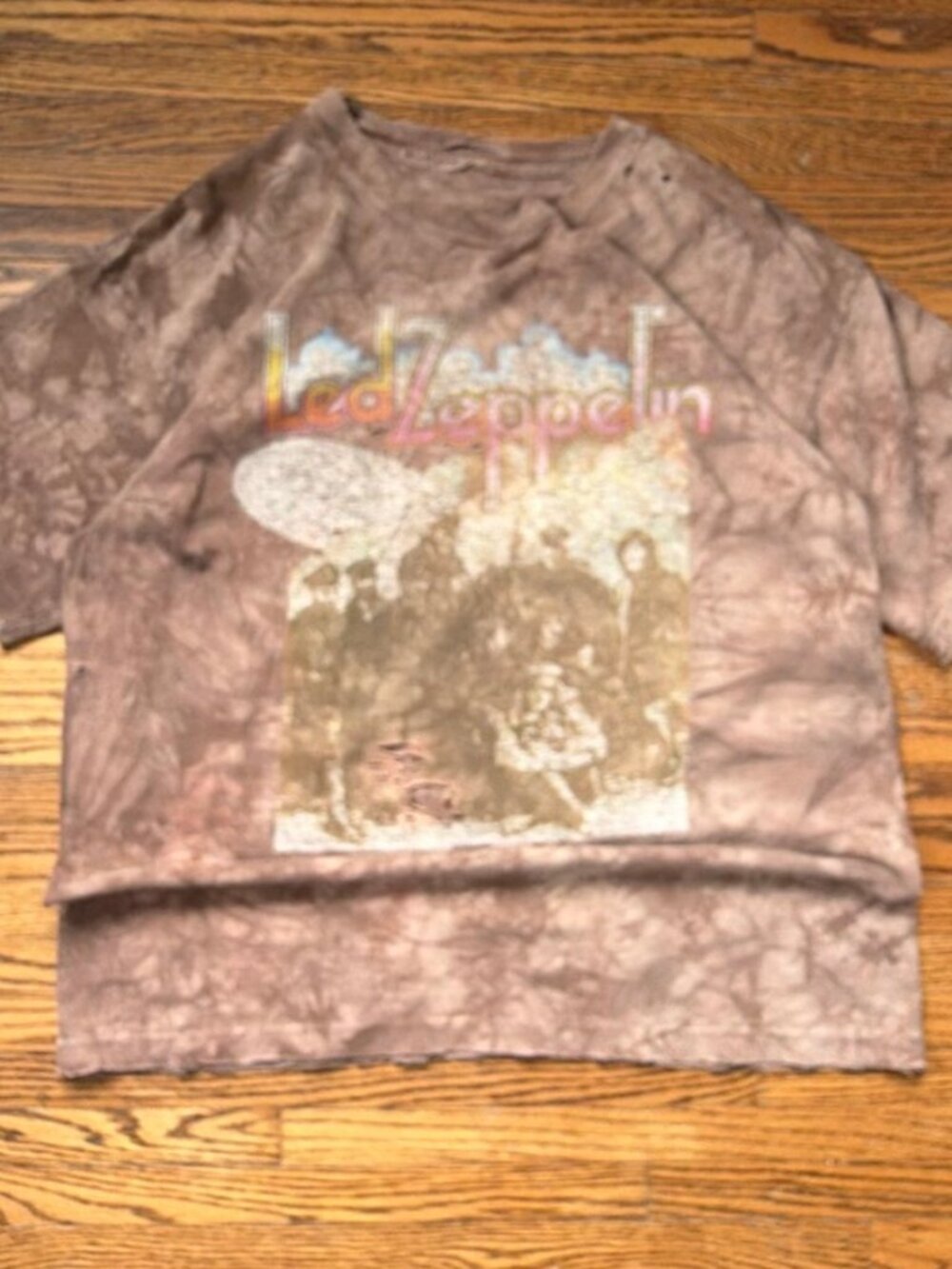 liquid blue grail vintage single stitch Led Zeppelin Tie Dye T-Shirt Vintage Ban